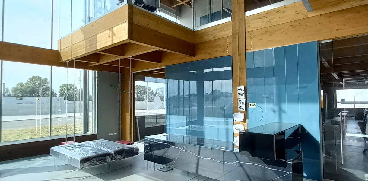 isolservice-realizzazioni-gallery-large-colla-spa-4 Uffici moderni con pareti e contropareti in cartongesso, realizzati da Isolservice nel nuovo stabilimento Colla Formaggi